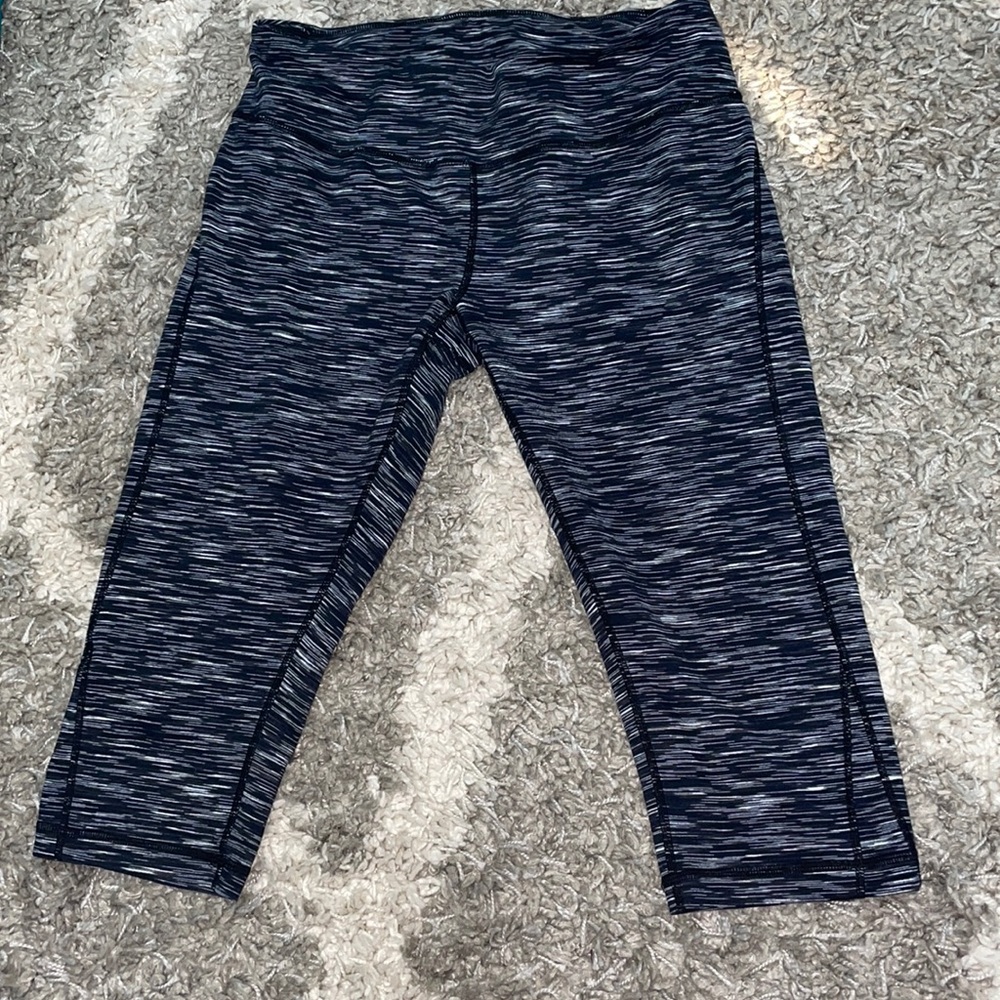 Zella gray workout leggings knee length